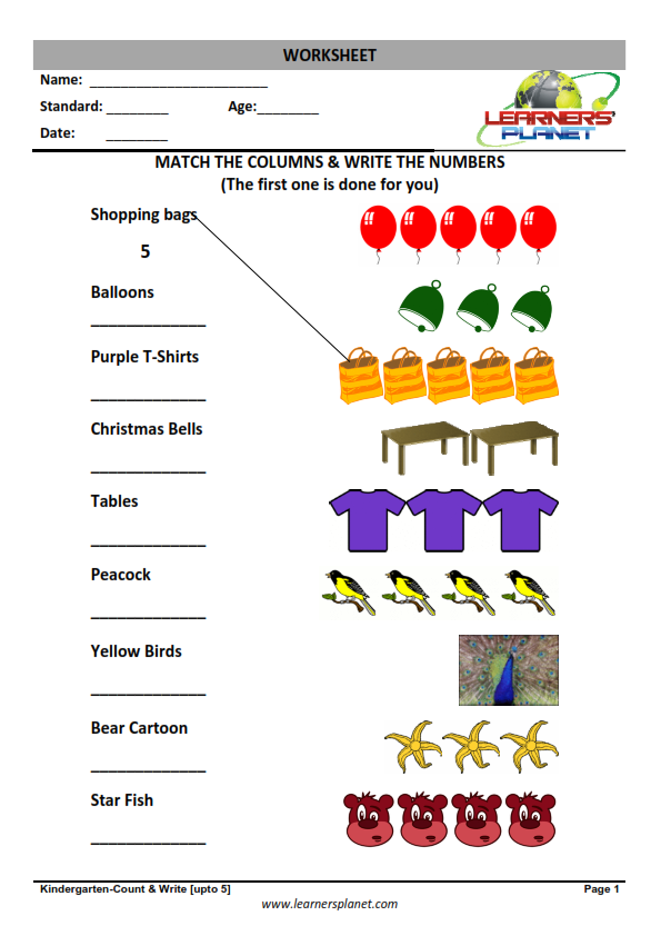 Preschool & Kindergarten Worksheets - Printable & Organized 